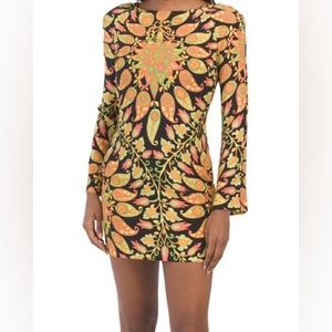 NWT Zara Long-Sleeve Retro Dress